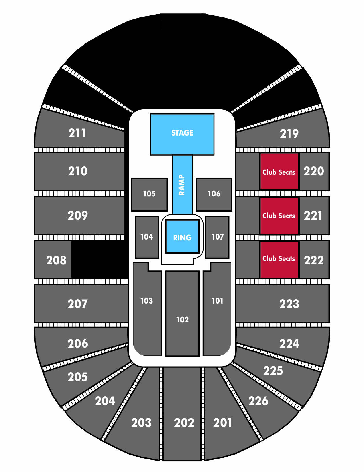 resch center wwe presents monday night raw resch center seating chart with seat numbers